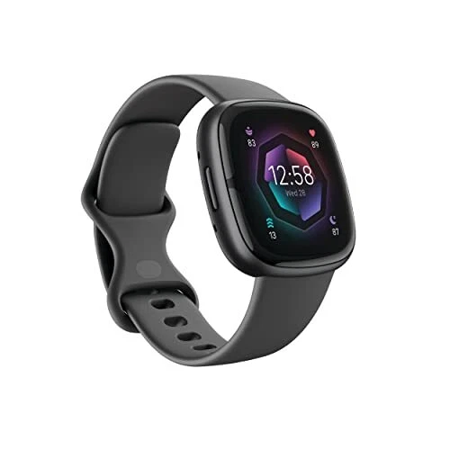 Fitbit Sense 2 Smartwatch Activity Tracker - Shadow Grey/Graphite Aluminum LARGE