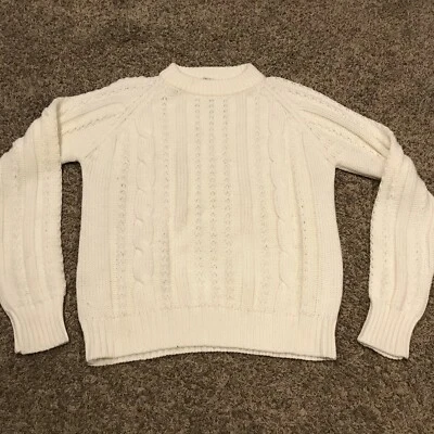 Suéter Spiegel Mujer Beige Crema Pullover Tejido Vintage Crochet L B2 Foto 1 de 3