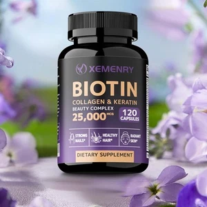 Biotina Colágeno y Queratina - Ácido Hialurónico, Multivitaminas, para Cabello Piel y Uñas - Imagen 1 de 15