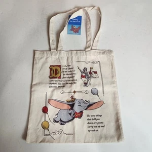 NWT Disney Dumbo Canvas Tote Bag Authentic Dance Bag Travel - Picture 1 of 10