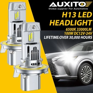 AUXITO H13 9008 LED Headlights Bulbs Conversion Kit High Low Beam 33000LM White - Picture 1 of 12