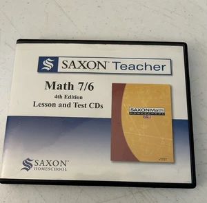 SAXON TEACHER MATH 7/6  4th Edition Lesson and Test CD Set Homeschool - Picture 1 of 8