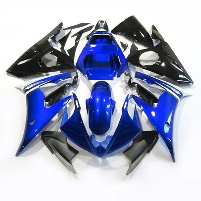 Injection For Yamaha YZF R6 2003-2004 / YZF R6S 2006-2009 Blue Black Fairing Kit - Image 1 of 4