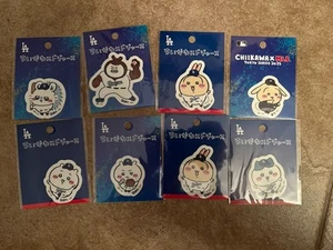 Chiikawa MLB Tokyo Series Die-cut Sticker 2025 Dodgers set of 8 japan new - Picture 1 of 1