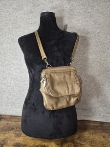 Unbranded 100% Leather Small Crossbody Organizer Wallet Travel Purse Olive Brown - Picture 1 of 11