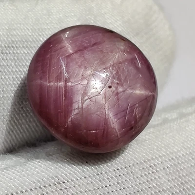 Estrella Natural Rubí Cabujón Piedra Preciosa Suelta Forma Redonda Estrella para Joyería 15.4 Cts Foto 1 de 4