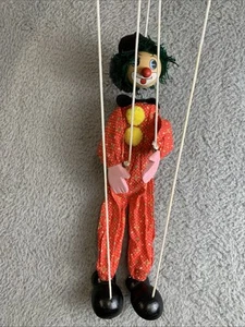 Fairyland International Company Marionette Vintage Clown Schnurpuppe - Bild 1 von 22