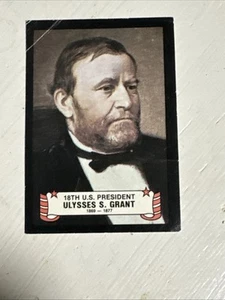 1980 Stick'r Trading Cards Presidential Series Stickers Ulysses S Grant #18 - Picture 1 of 6