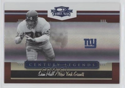 2007 Donruss Threads Century Legends Century Proof /100 Sam Huff #CL-10 HOF - Image 1 of 2