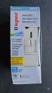 Legrand Radiant 15 Amp Self Test GFCI Outlet - White 125VAC 60HZ #7 - Picture 1 of 2