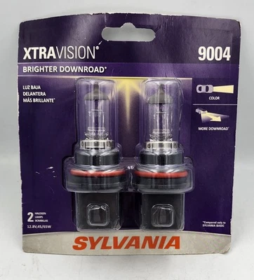 Sylvania Xtravision Brighter Downroad 9004 (2 lámparas halógenas) 12V NUEVO EN PAQUETE Foto 1 de 3