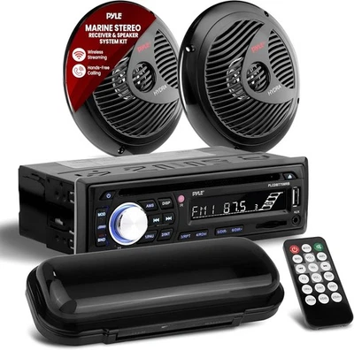 Pyle 6.5” Bluetooth Car Stereo, Waterproof , Single DIN Radio, 200-watt - Image 1 of 4