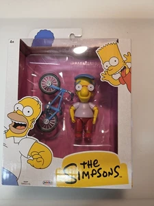 genuine THE SIMPSONS Milhouse With Bicycle bike  Jakks Pacific  - Picture 1 of 5