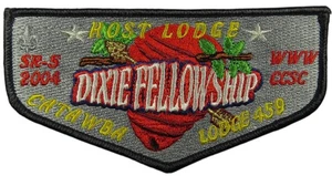 Catawba Lodge 459 Mecklenburg County NC 2004 SR-5 Host Lodge Flap DGRY Bdr - Picture 1 of 2