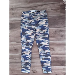 Parker Smith Blue Camo High Rise Skinny Jeans Size 26 g1 - Picture 1 of 7