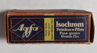 Винтажная мелкозернистая пленка Agfa Isochrom Feinkorn 18/10 сделано в НАЦИ Германия август 1945 C - Изображение 1 из 4