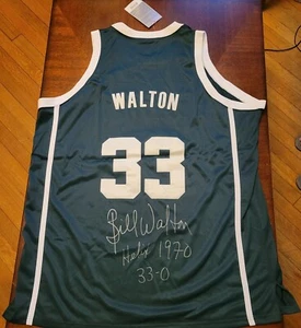 Camiseta deportiva de baloncesto Helix High School firmada por Bill Walton con etiquetas y etiquetas con foto - Imagen 1 de 8