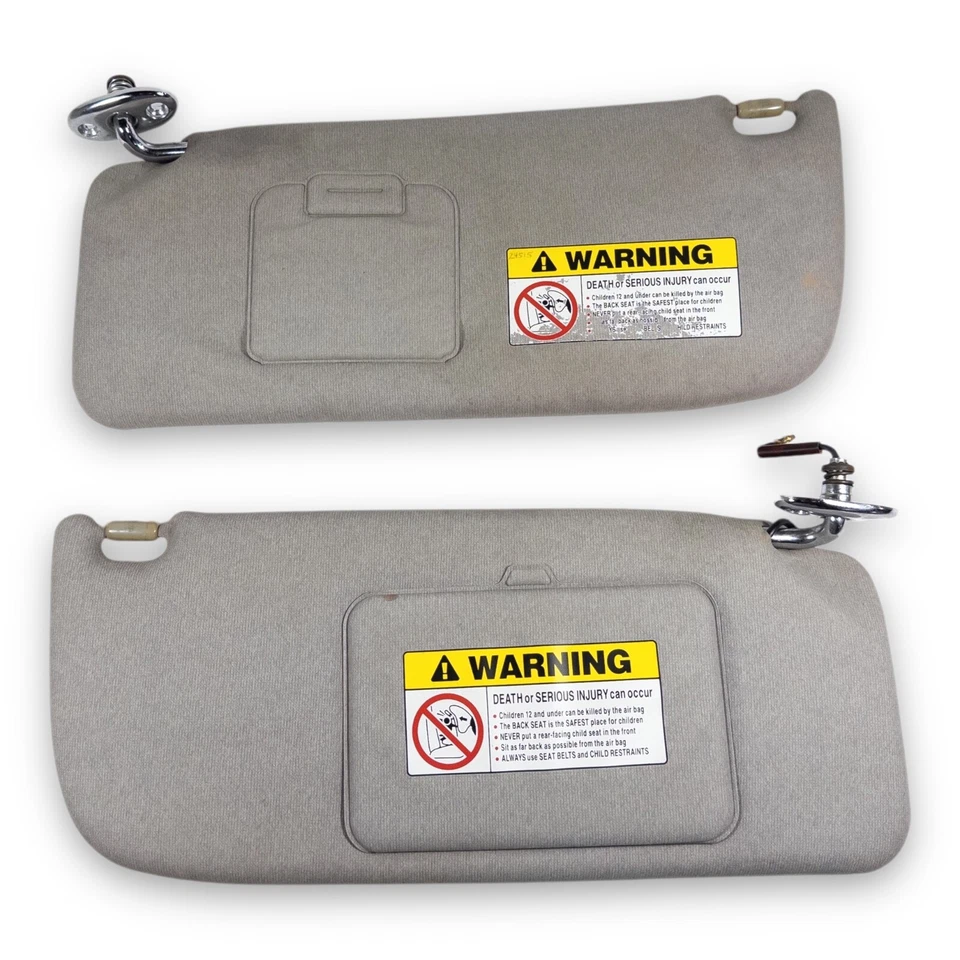 Juego de pares de parasoles grises Isuzu Oasis 1996-1999 lado conductor y pasajero Foto 1 de 4