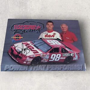 Jeremy Mayfield RCA #98 THUNDERBIRD autographed VINTAGE NASCAR HERO CARD photo