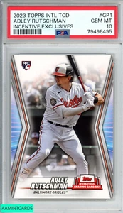 2023 TOPPS INTL TCD INCENTIVE EXCLUSIVES ADLEY RUTSCHMAN #GP1 ROOKIE RC PSA 10 - Picture 1 of 3