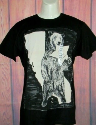 CAMISETA HOMBRE RING OF FIRE CALIFORNIA BEAR NEGRA TALLA M Foto 1 de 2