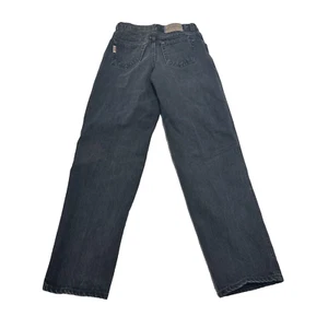 Vintage Girl Gitano Jeans Stonewash Black L (14-16) 1990s 26x30" 26 - Picture 1 of 13