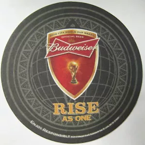 BUDWEISER RISE AS ONE BUD LIGHT FIFA Copa Mundial BRASIL Cerveza MONTAÑA RUSA MISSOURI - Imagen 1 de 2