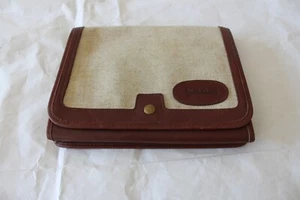SAAB Owners Manual Case- Leather and Canvas - Picture 1 of 6