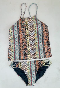 O'Neill Girls Coco Hi Neck Tankini Set Multicolor Size 10 - Picture 1 of 3