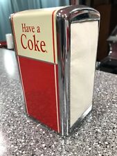 Vintage 1992 HAVE A COKE Coca-Cola Soda Napkin Dispenser w/Napkins