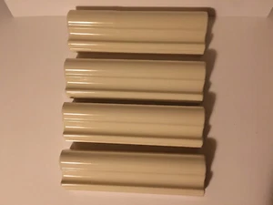 Menge 4 Rookwood Keramik Krone Beatrice Formteil Alba Elfenbein glänzend Borte 10" - Bild 1 von 4