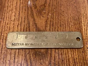 Inch By Inch Anything’s A Cinch Meter By Meter Life Is Sweeter Ruler Keychain - Picture 1 of 14