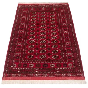 Turkmen Tekke Handwoven Rug Mid Late c.20th 211 x 136 cm (Oriental Turkomen) - Picture 1 of 14
