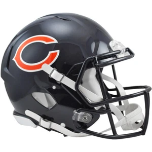 Casco de fútbol americano auténtico tamaño completo Chicago Bears Riddell Speed - Imagen 1 de 4