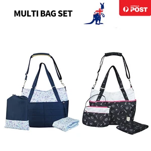 3Pcs Travel Mummy Handbag Set Maternity Baby Nappy Diaper Changing Shoulder Bag - Picture 1 of 12