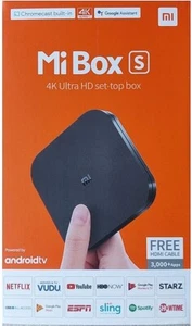 Ultra HD 4K Chromecast Streaming Set-Top Box with Google Assistant - Mi Box S - Picture 1 of 3
