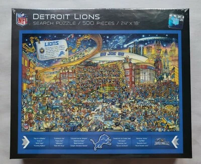 Detroit Lions - Ford Field Puzzle - 500 Pieces  - Find Joe Journeyman  - NFL - Image 1 of 3