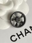 Authentic Chanel Vintage Button Propeller Design Cclogo Black Metal ?20Mm Rare