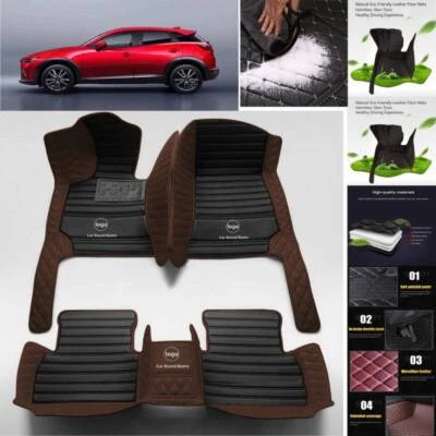 For Mazda CX-3 CX-5 CX-7 CX-9 Car Floor Mats All Weather Luxury Custom Carpets - Изображение 1 из 4