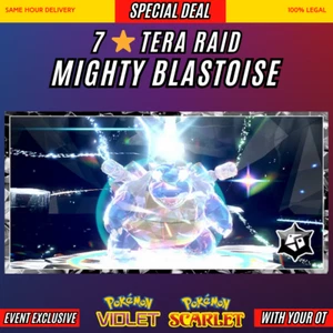 Pokemon Scarlet And Violet  - ✨Mighty Blastoise w/ Mightiest Mark✨ - Picture 1 of 2
