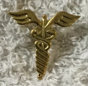 Caduceus Medicine Medical Doctor Nurse EMS Responder Lapel Tie Hat Pin NEW B30B - Picture 1 of 3