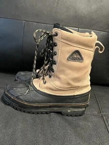 ROCKY Insulated Waterproof  Rubber Bottom Hunting Boots Men’s Sz 7 Leather - Picture 1 of 10