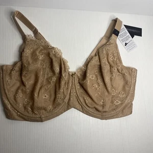 Curvy Couture 40H 1207 Everyday Glamour Lace Unlined Underwire Bra - Picture 1 of 7