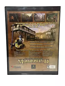 The Elder Scrolls III 3 Morrowind PC Xbox 2002 Vintage Promo Ad Art Print Framed - Picture 1 of 5