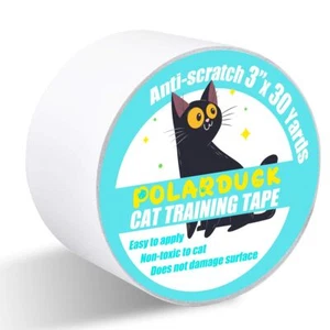 3in x 30yd Anti Cat Scratch Tape Clear Double-Sided Furniture Protector Tape - Picture 1 of 7