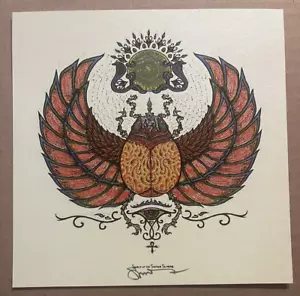 SIGNIERT Marq Spusta Spirit of The Sacred Scarab Kunstdruck Poster Schimmerpapier - Bild 1 von 1
