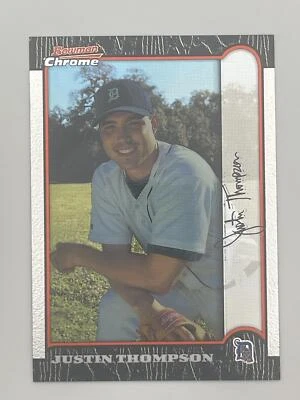 Justin Thompson 1999 Bowman Chrome #289 Detroit Tigers Baseball Card - Image 1 of 2