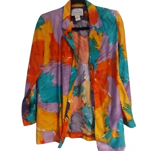 Vintage 80er Artsy Art Jacke Gr. S M Blazer Whimsigoth Boho Retro - Bild 1 von 5