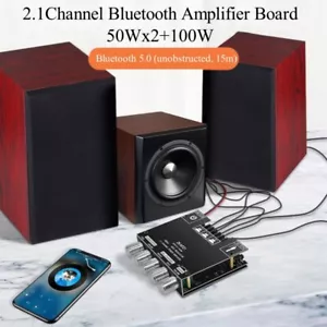 ZK-MT21 2.1Channel Bluetooth Amplifier Board 50Wx2+100W Audio Stereo Amplifier - Picture 1 of 8