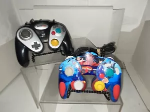Nintendo GameCube After Market Controllers Black DC Hero’s Skin - Picture 1 of 4